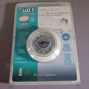 Lux Easy Temp THC15 Heating Cooling Mechanical‎ Thermostat Lighted Display